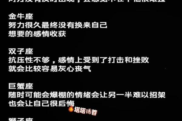 12星座最无法容忍对方的哪些行为
