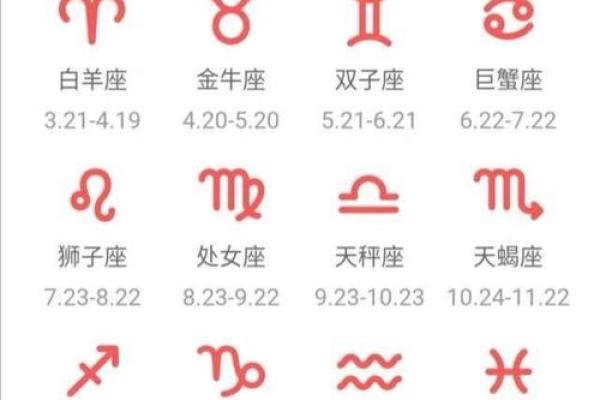 十二星座的月份表新版 十二星座的正确日期