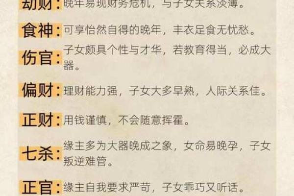 四柱八字命理 四柱八字命理术语大全