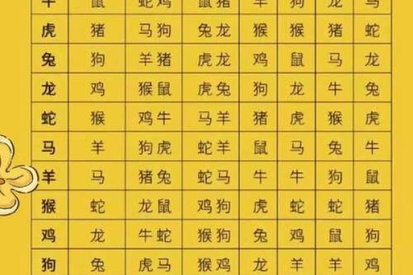 最准的12生肖配对表