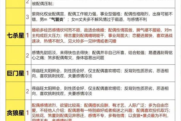 紫薇斗数重点知识