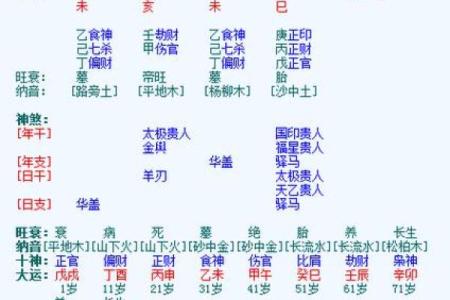 五行八字排盘
