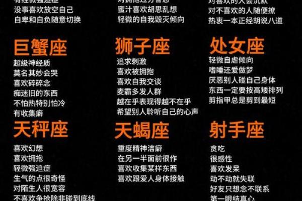 十二星座 十二星座的性格