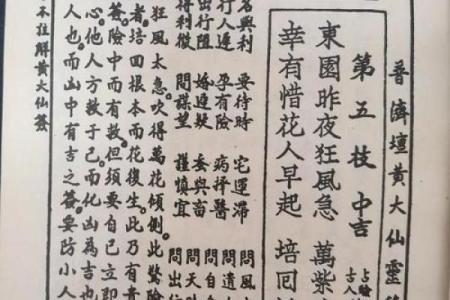 黄大仙灵篇十三签解签