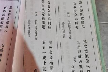 吕祖灵签第二十签解签