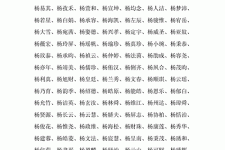 杨姓女孩名字大全-杨姓女孩起名字大全-杨姓名字大全姓名