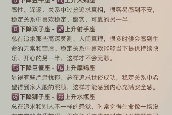 什么是上升星座 上升星座和下降星座的区别