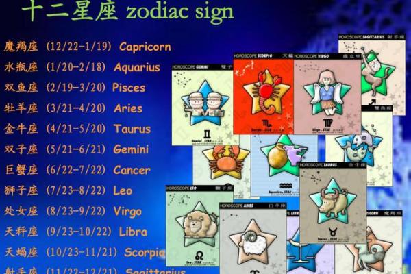 如何用英文写星座名称