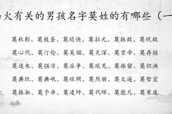 八字中缺火的男孩名字