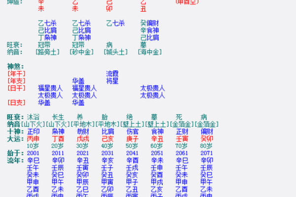 八字命盘查询分析