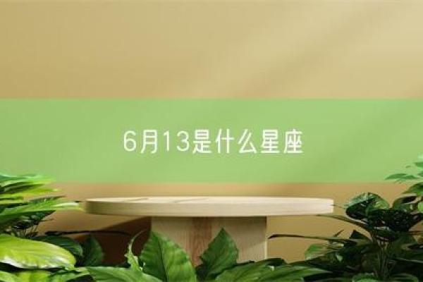 六月十三是什么星座