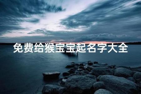 傍晚出生的属猴男孩如何起名，用什么字姓名