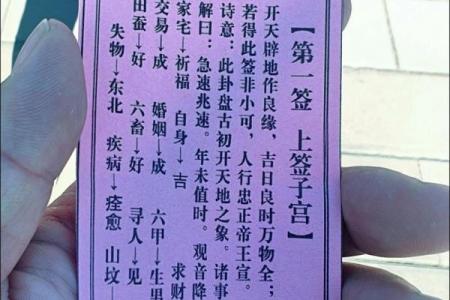 签灵音观第十三签解