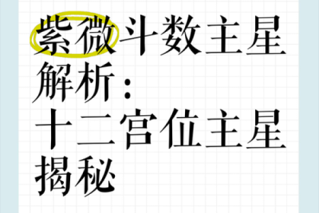 紫微斗数诸星落诸宫之，紫微星：阴土疾厄宫详解