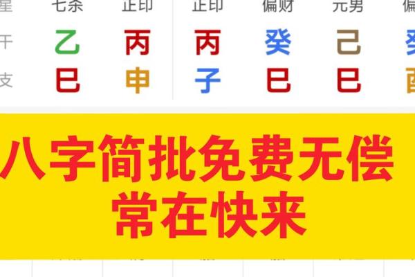 周易免费批八字