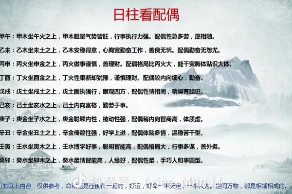 八字配偶方向