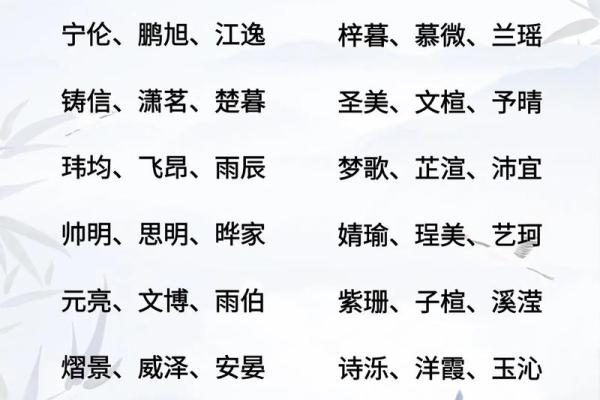 属蛇未时出生的男孩适合取哪些名字姓名