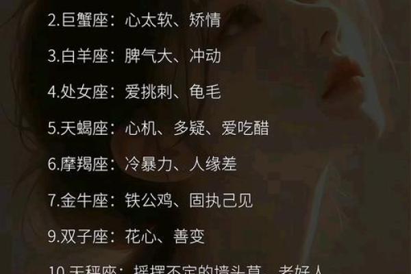 十二星座的排行榜,哪个是老大