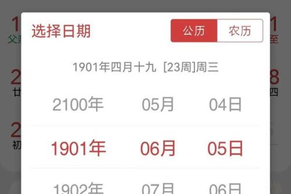 阴历算命日历