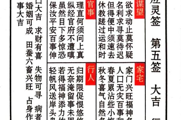 玄天上帝感应灵签十签