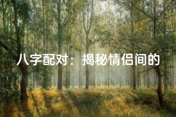 八字缘分测算，看看你和TA的缘分有多深！