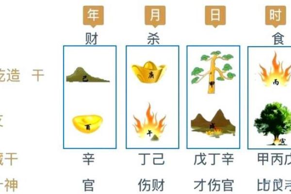 丁在八字