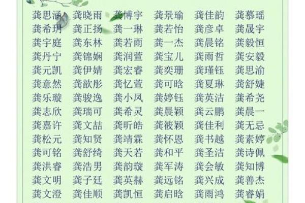 龚姓女孩名字大全-龚姓女孩起名字大全-龚姓名字大全姓名