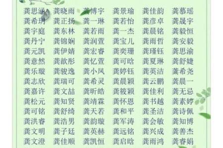 龚姓女孩名字大全-龚姓女孩起名字大全-龚姓名字大全姓名