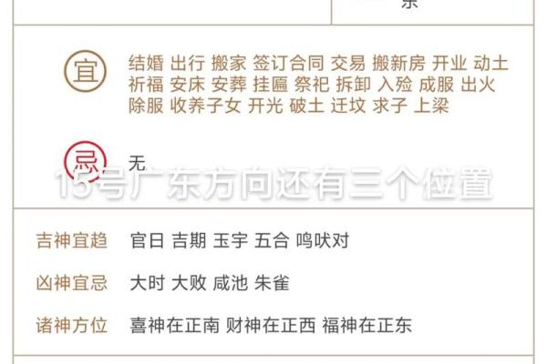 2024年10月15日往哪方吉利,今日喜神方位查询