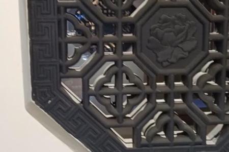 八字窗户