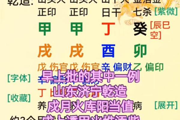 八字年冲月