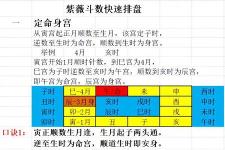 排紫薇斗数流年
