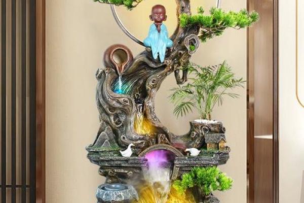 流水喷泉风水轮摆件有什么寓义