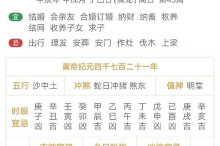 2024年10月上册受封吉日一览表
