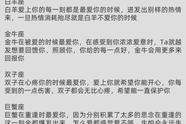 星座调情：十二星座的专属情话大全