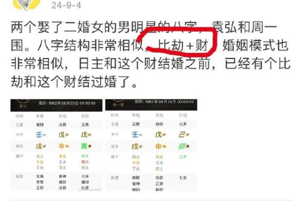 二婚或多婚八字特点
